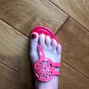 Fun Pink Circus Leather-Upper Sandlaks